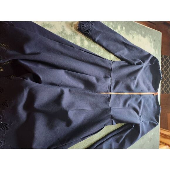 Ted Baker Emey Fit & Flare Dress in Navy sz 1 (US 4) - Picture 5 of 5